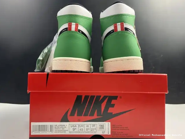 Official Maikesneakers DB4612-300 High Retro 1 Jordan Lucky Air Green 0429